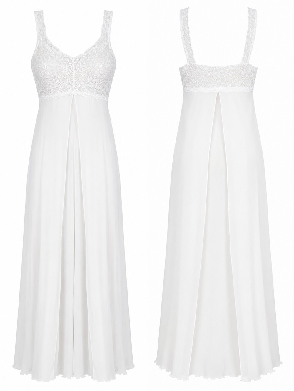Cosabella White Lace Sheer Maxi Lingerie Dress